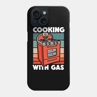 Retro Cooking With Gas // Funny Gas Stove Protest Phone Case