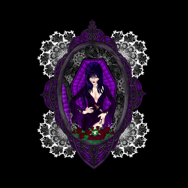 Elvira Mistress of the Dark fanart by FitzGingerArt