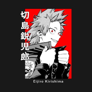 Hot Eijiro Kirishima - red riot T-Shirt