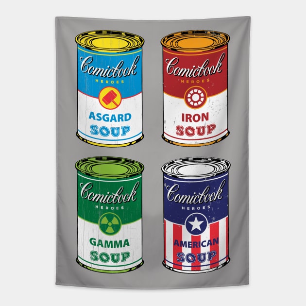 Soup Assemble Tapestry by Stationjack