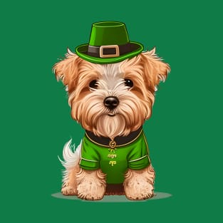 Cute Dog Hello I'm Ready For St. Patrick's Day T-Shirt