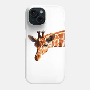 Cute giraffe in low poly geometric design Phone Case