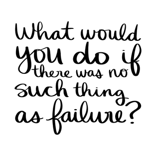 What would you do if there was no such thing as failure? T-Shirt