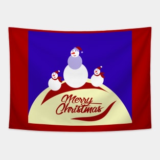 Family snowmans T-Shirt Tapestry