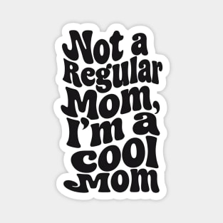 Bold Retro Style Typography for Mothers Day Magnet