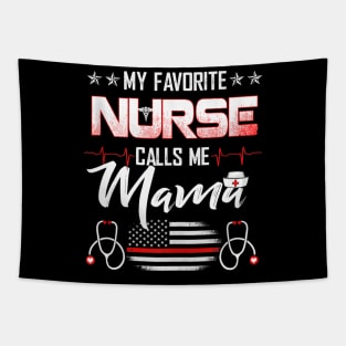 My Favorite Nurse Calls Me Mama Nursing Mother_s Day Mom Tank Top Tapestry