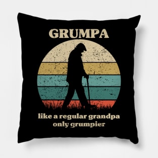 Grumpa Like a Regular Grandpa Only Grumpier Pillow