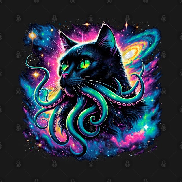 Cosmic Cthulhu Cat by Helgar