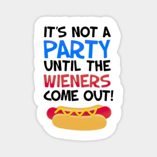 Hot Dog Party Magnet