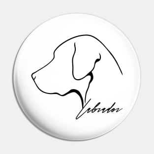 Proud Labrador profile dog Lab lover gift Pin