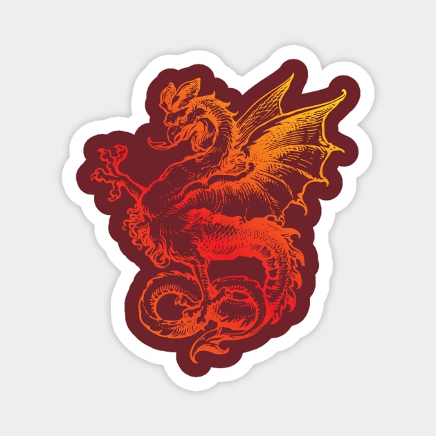 Awesome Dragon Magnet by Nonstop Shirts