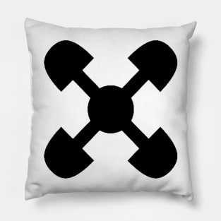 AKOMA NTOSO "linked Hearts" Pillow