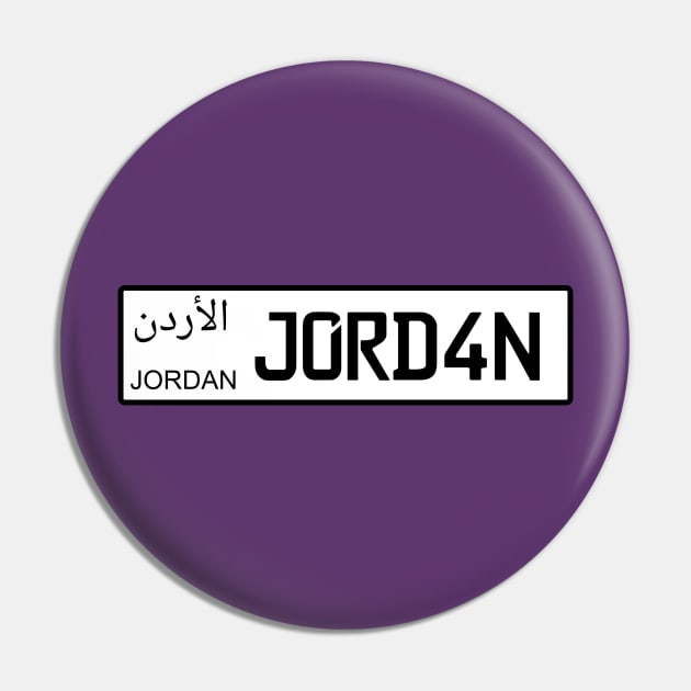 Jordan car license plate Pin by Travellers