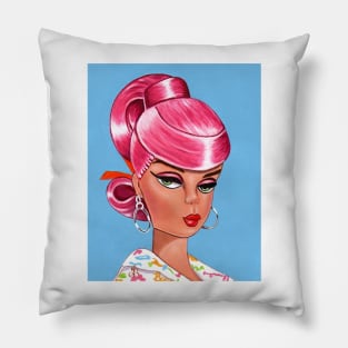 Pink Swirl Pillow