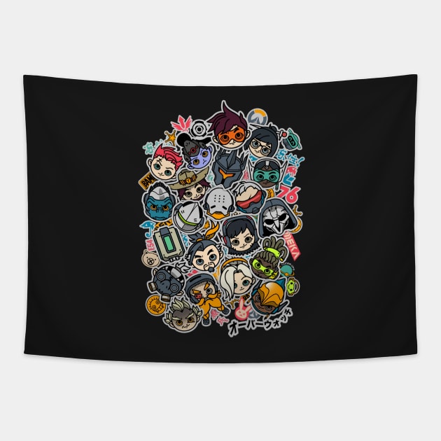 Overcute Tapestry by AdamWorks