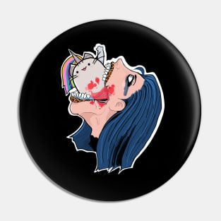 Creepy and cute woman Pin