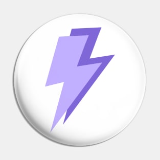 Double Purple Lightning Bolts Pin