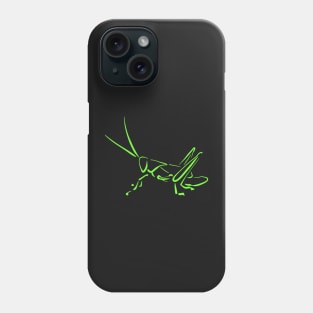 Green Grasshopper bug cricket Phone Case