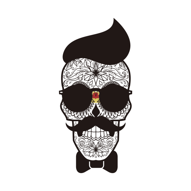 Hipster Skull by dailycreativo