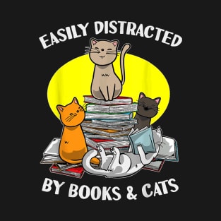 Cat Eacher Librarian Bookworm  Gift   Kids T-Shirt