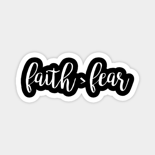 Faith Over Fear Magnet by walkbyfaith