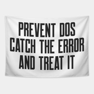 Secure Coding Prevent DoS Catch the Error and Threat It Tapestry