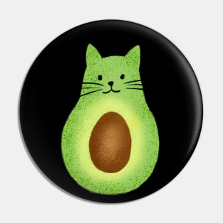 Dramabite Avocato Funny Cute Cat Avocado Gift For Vegan And Cat Lover T-Shirt Pin
