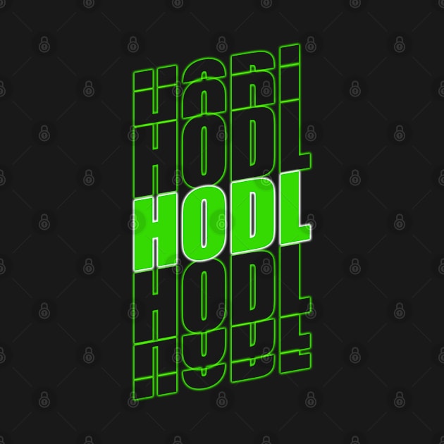 HODL All Your Crypto And Stocks - HODL Logo 6 by surfer25