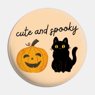 Cute and Spooky Cat Pumpkin Season Pin