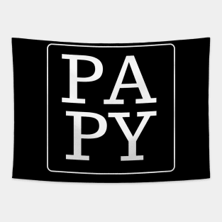 PAPY white text fathers day Tapestry