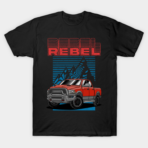 American Pickup Truck RAM 1500 Rebel - Truck - T-Shirt