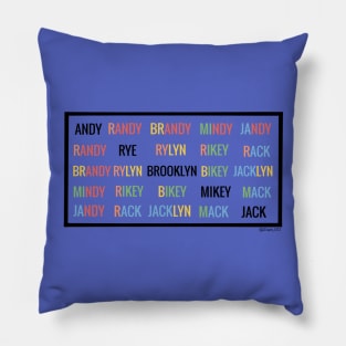 Roadtrip Ships Black and Pastel Love Ship-Names RoadtripTV Boyband Pillow