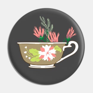 Cup (of flowers) Pin