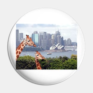 Giraffe at Taronga Zoo Sydney Pin