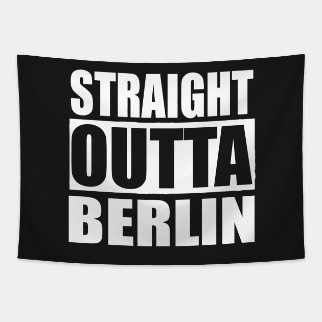 STRAIGHT OUTTA BERLIN GERMANY Tapestry by PlanetMonkey