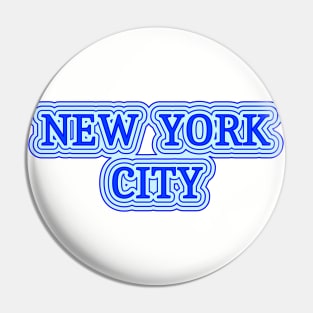 New York City Graphic Pin