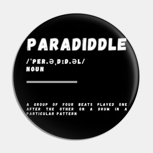 Word Paradiddle Pin by Ralen11_