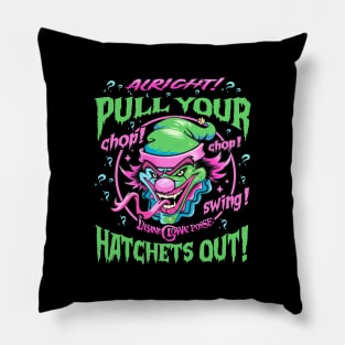 Insane Green Rocking Clown Pillow