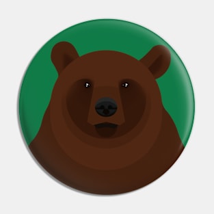 Brown bear Pin