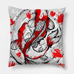 japanese koi fish Pillow