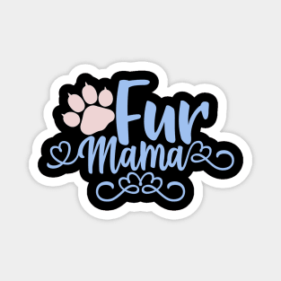 Fur Mama Design, Gift For Cat Mom, Cat Lady Magnet