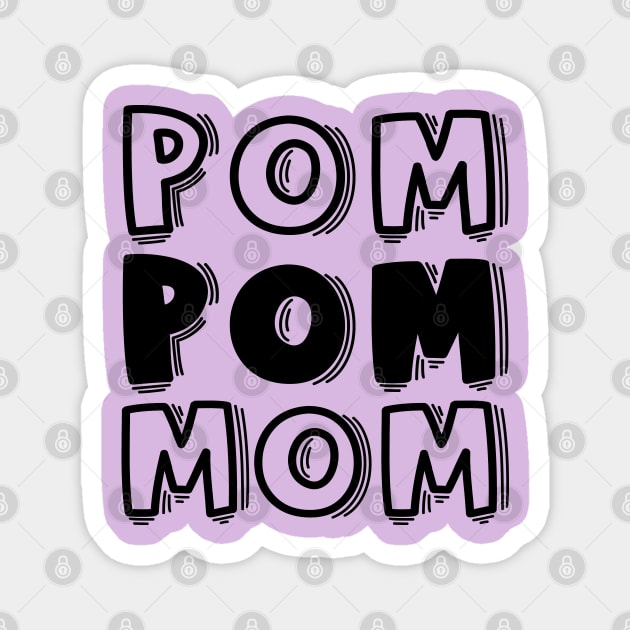 Pom Pom Mom Cheerleader Cheer Mom Cute Funny Magnet by GlimmerDesigns