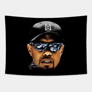 Tiger Woods Portrait Tapestry