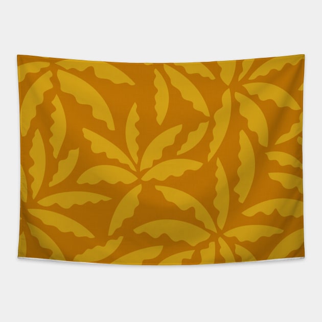 Palms in Mustard Tapestry by matise