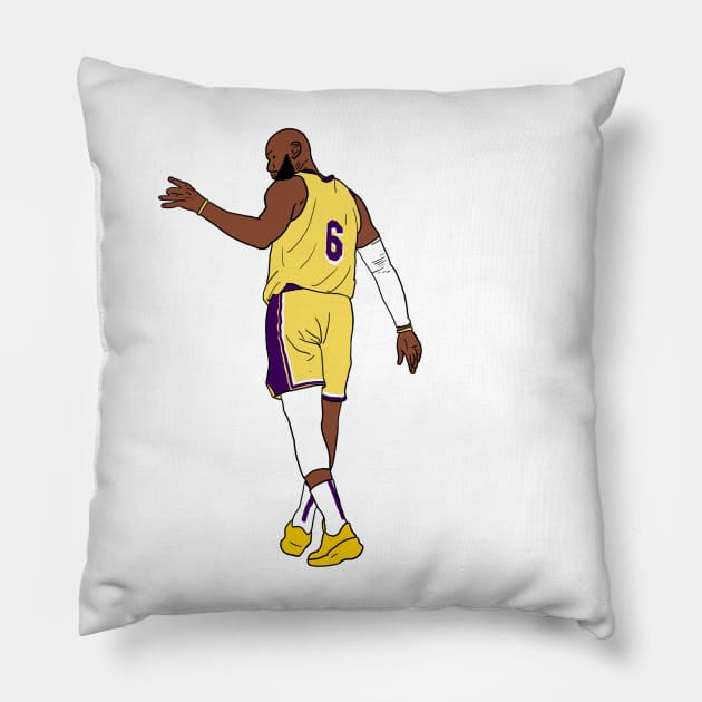 lebron james Pillow by atiatiaman