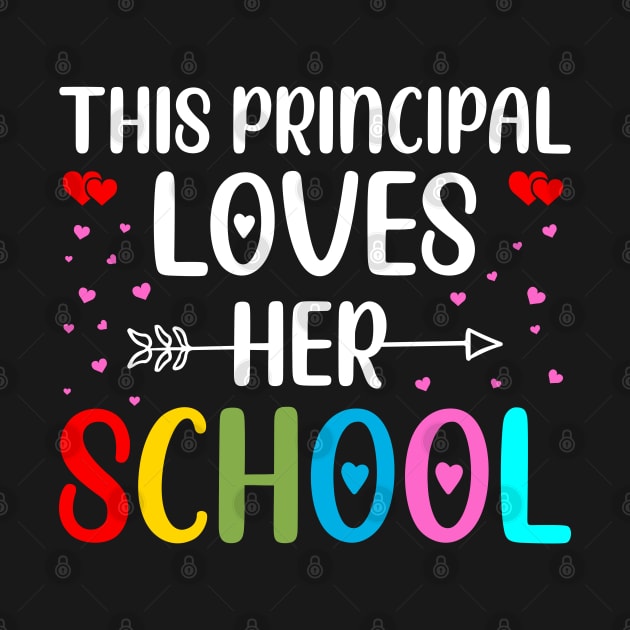 This Principal Loves Her School, Principal Valentines Day  Gift by DragonTees