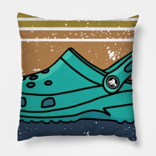 Retro The Party Don't Start 'Til I Croc In Pillow