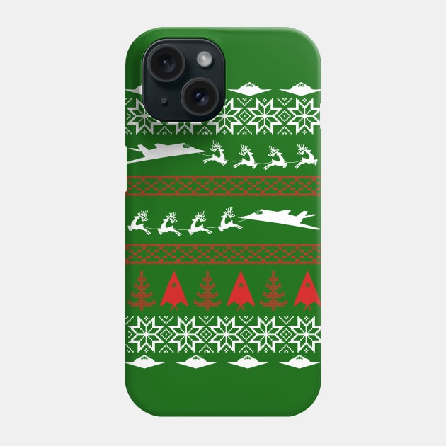 F117 NIGHTHAWK merry christmas Phone Case by medrik