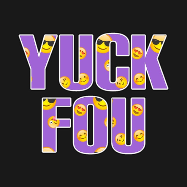 Yuck fou purple emoji by Lucky Pig