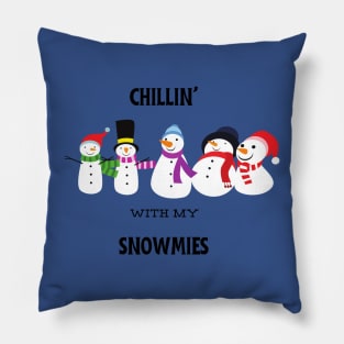 Chilling with my Snowmies Pillow